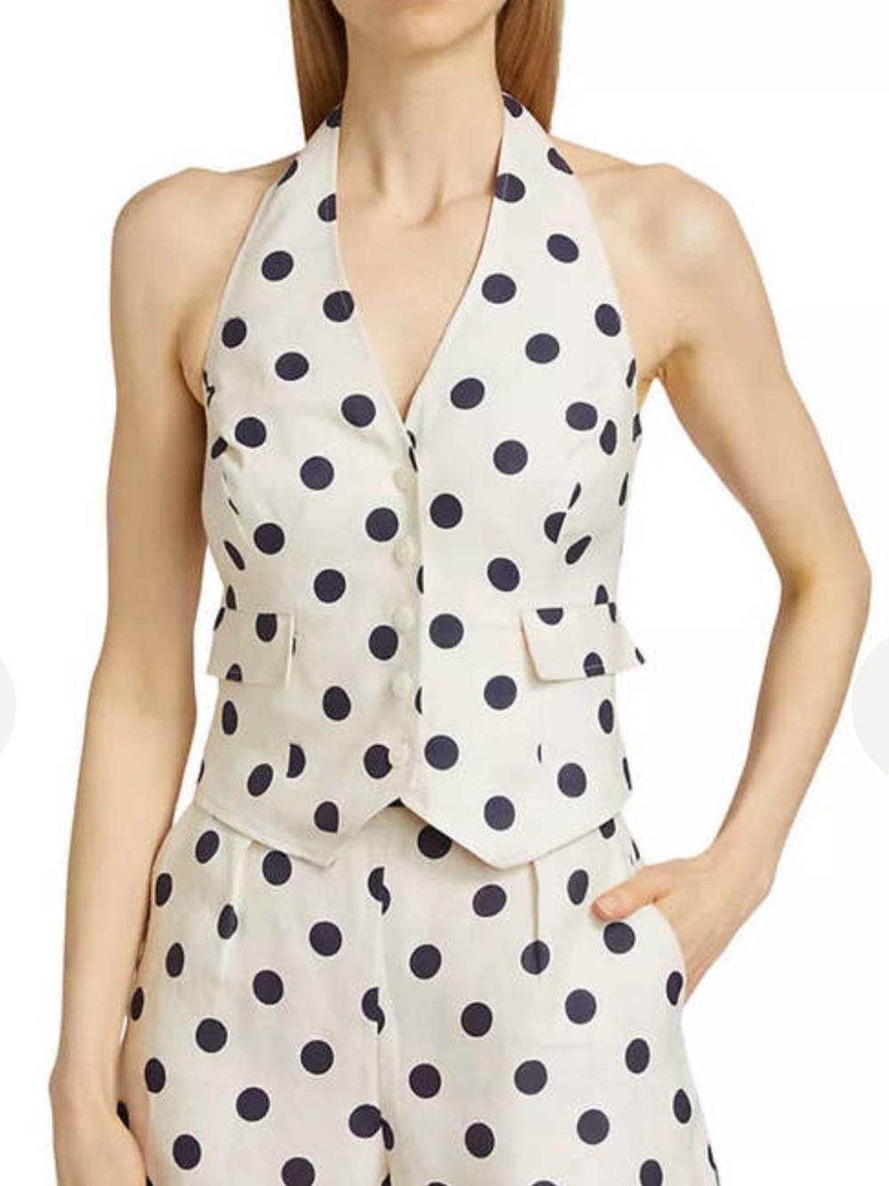 Cara Cara Prescott polka dot top
